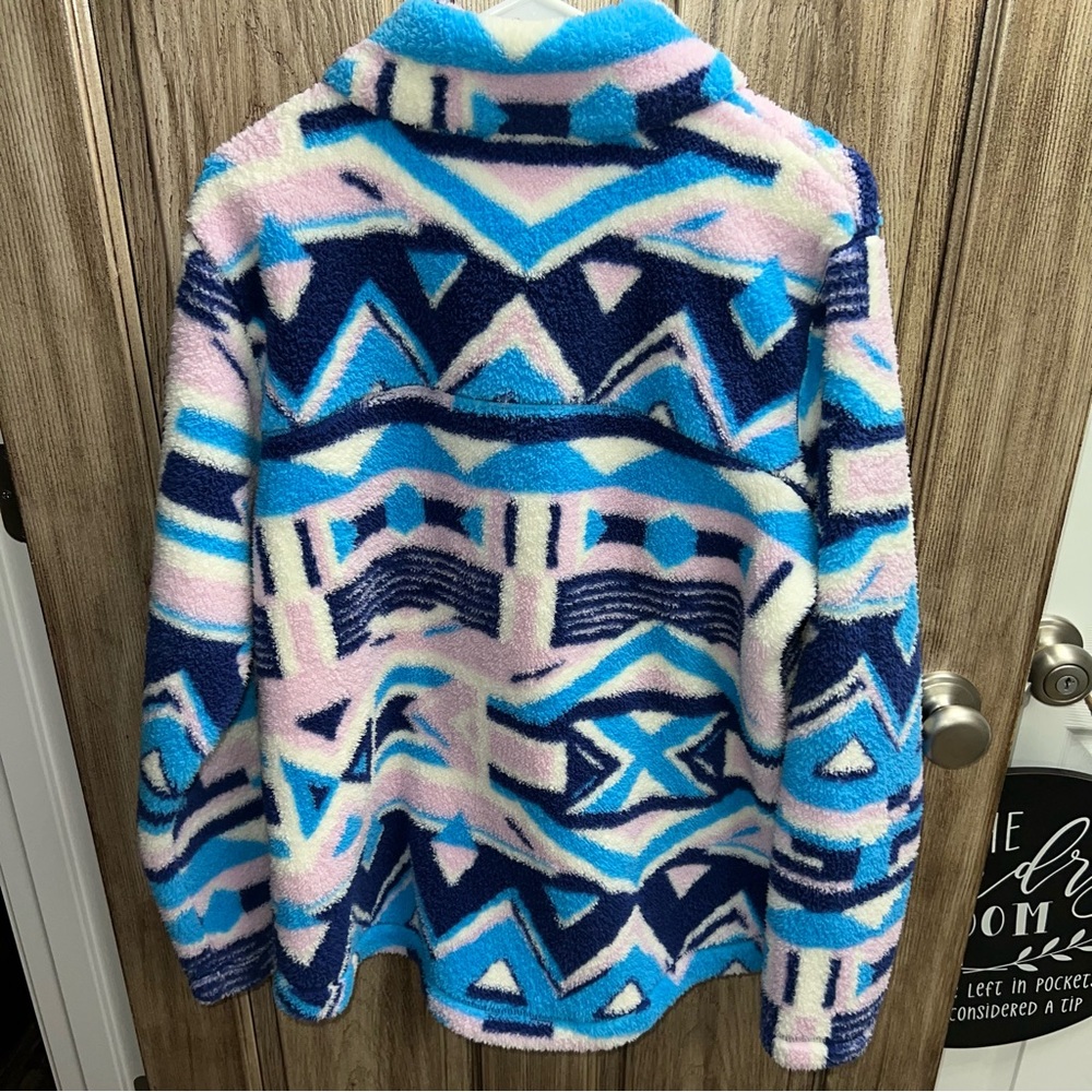 Columbia Women's West Bend Full Zip Fleece Jacket In Aura Print size XL - Picture 10 of 12